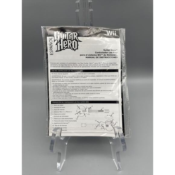 Guitar Hero Stickers Sealed Unused for Les Paul Wii U Guns-n-Roses Activision - Picture 2 of 2